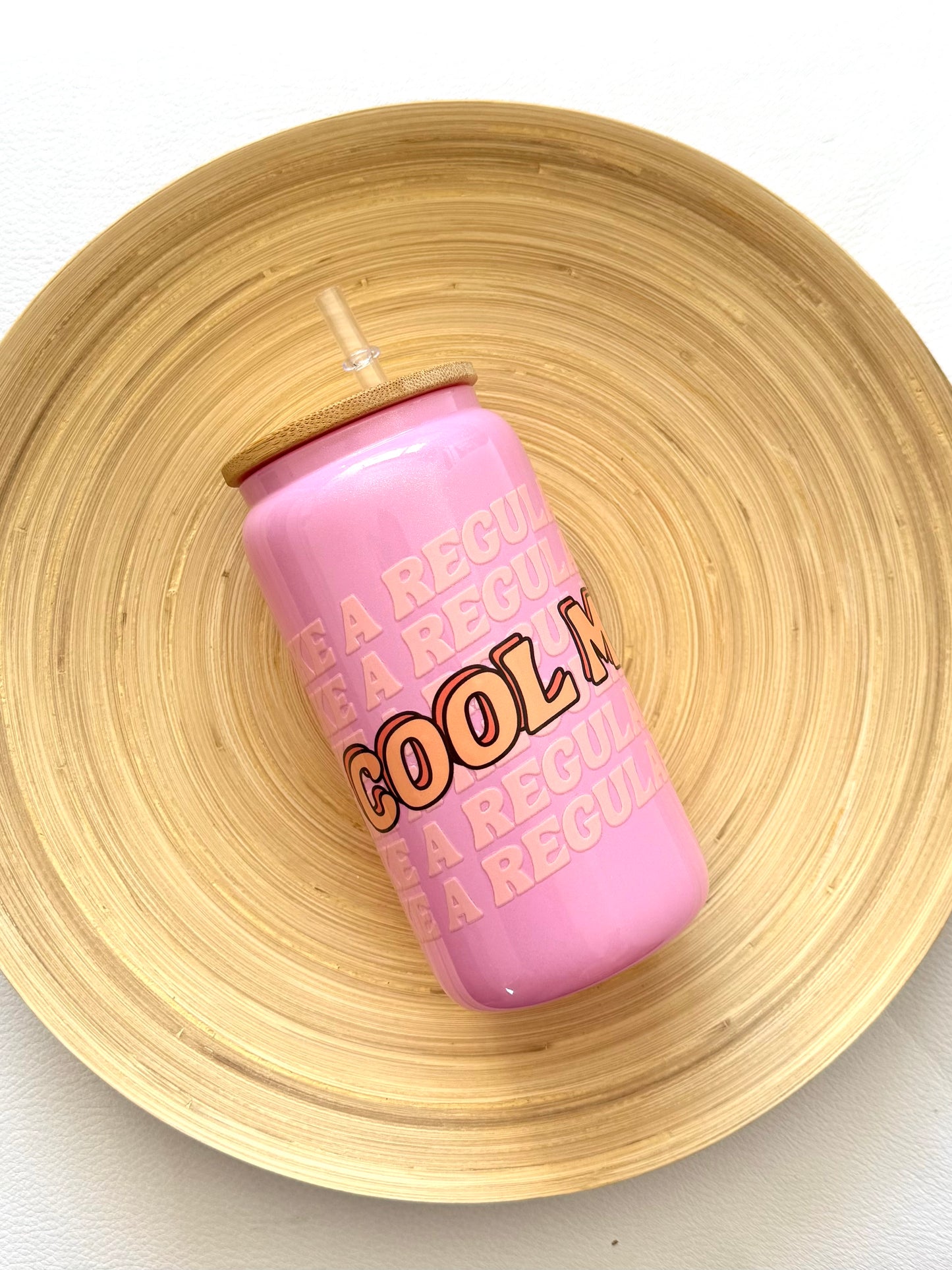 Drinkglas met rietje | Cool mom