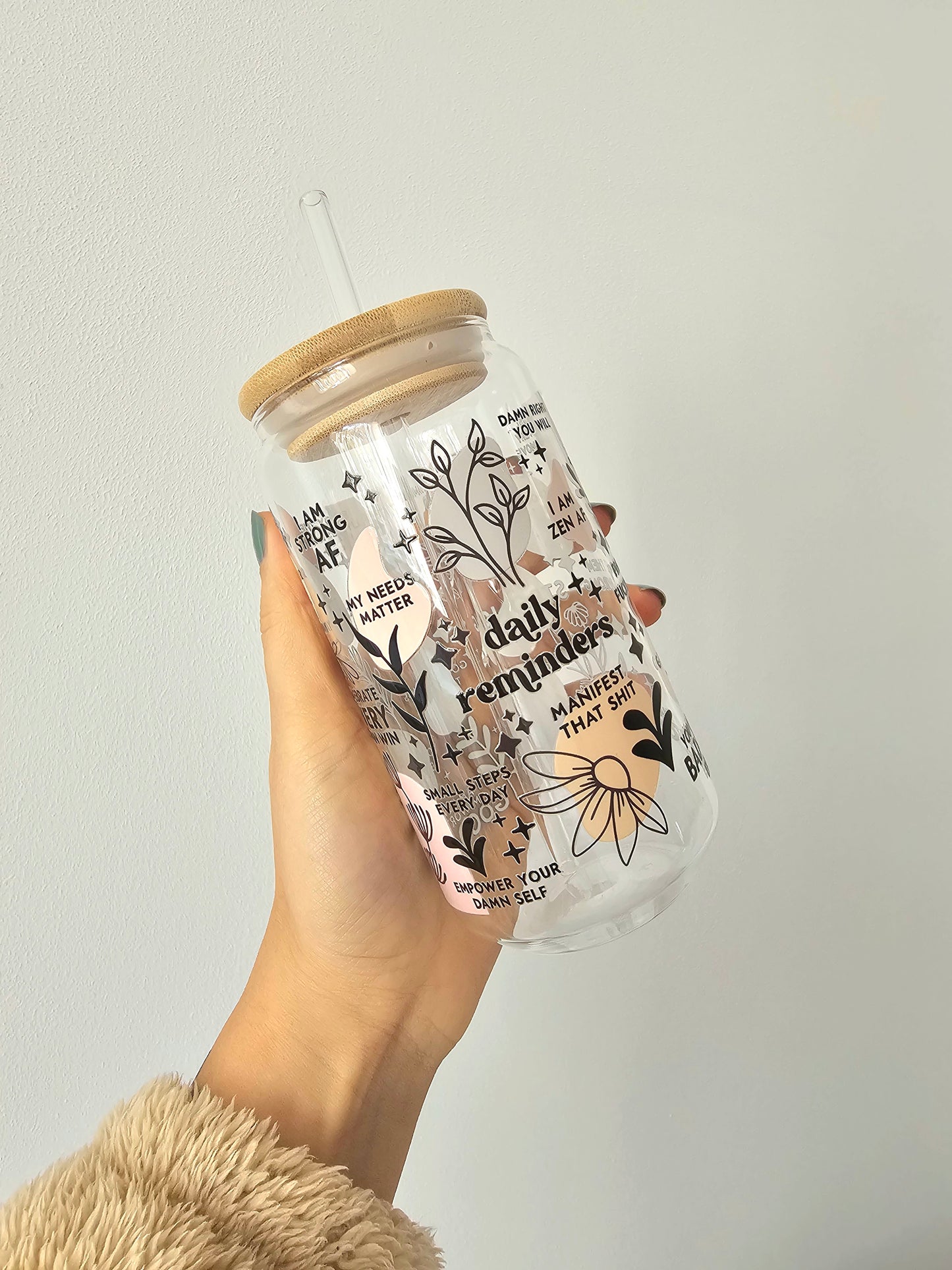 Drinkglas met rietje | Daily reminders