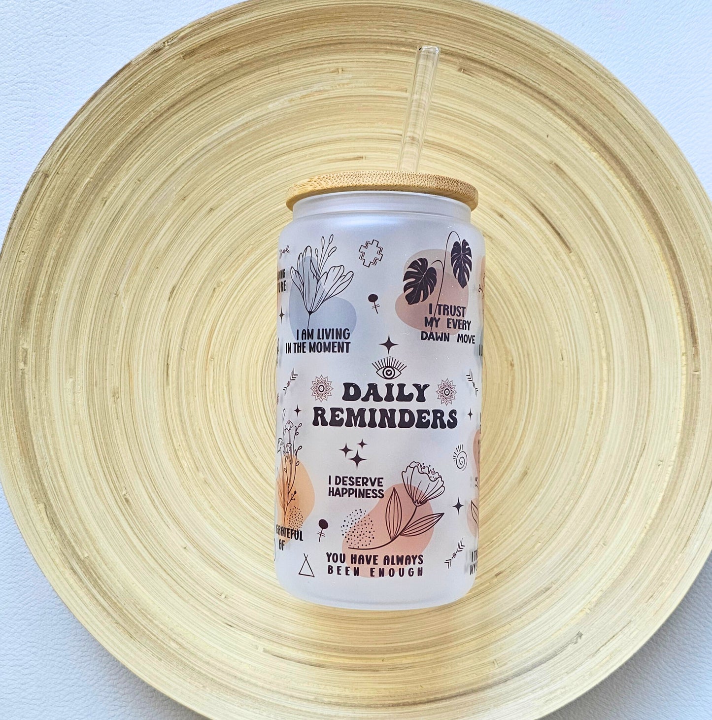 Drinkglas frosted | Daily reminders