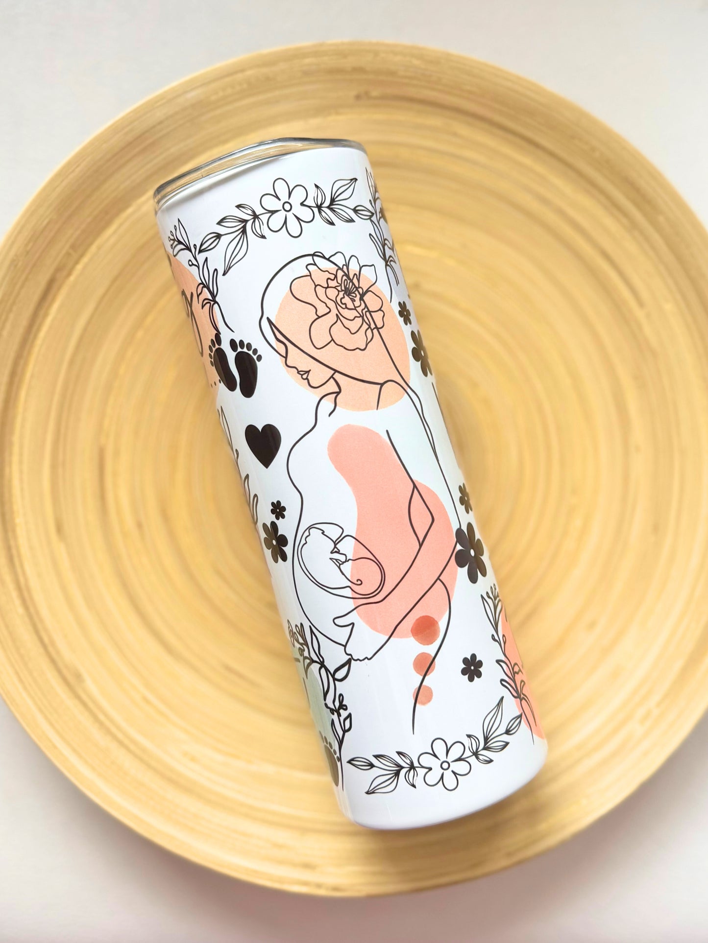 Drinkbeker met rietje | Mommy to be