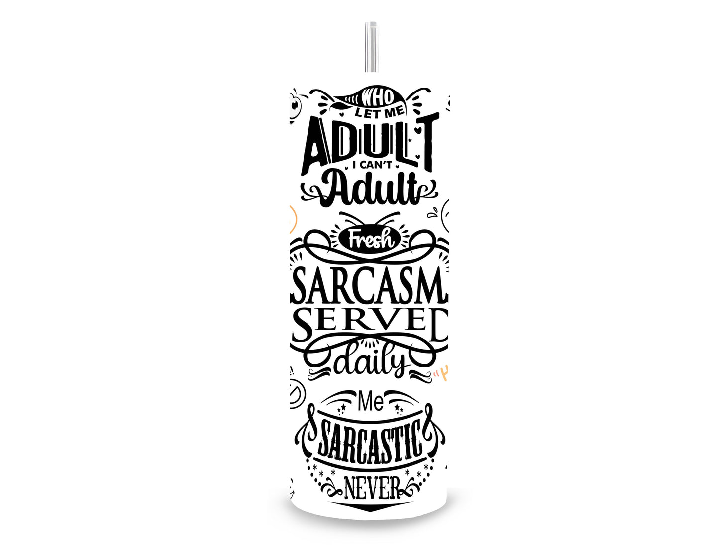 Drinkbeker met rietje | Sarcasm