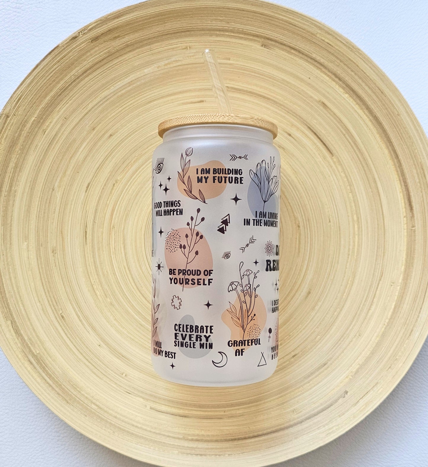 Drinkglas frosted | Daily reminders