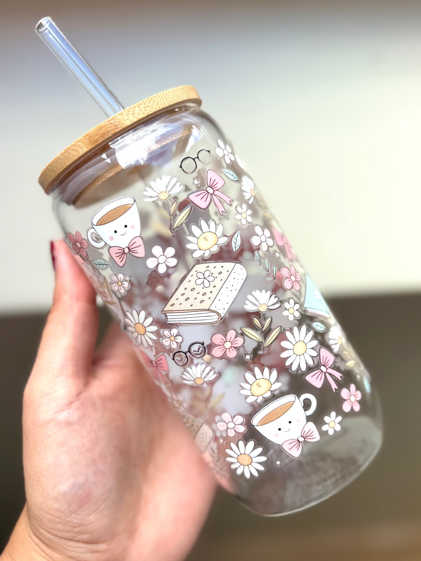 Drinkglas met rietje | Good vibes