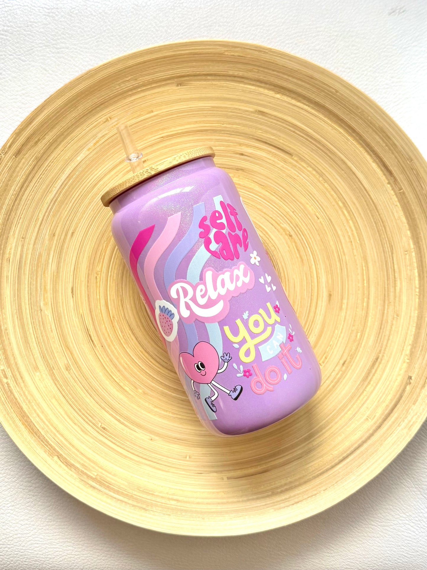 Drinkglas met rietje | Selfcare