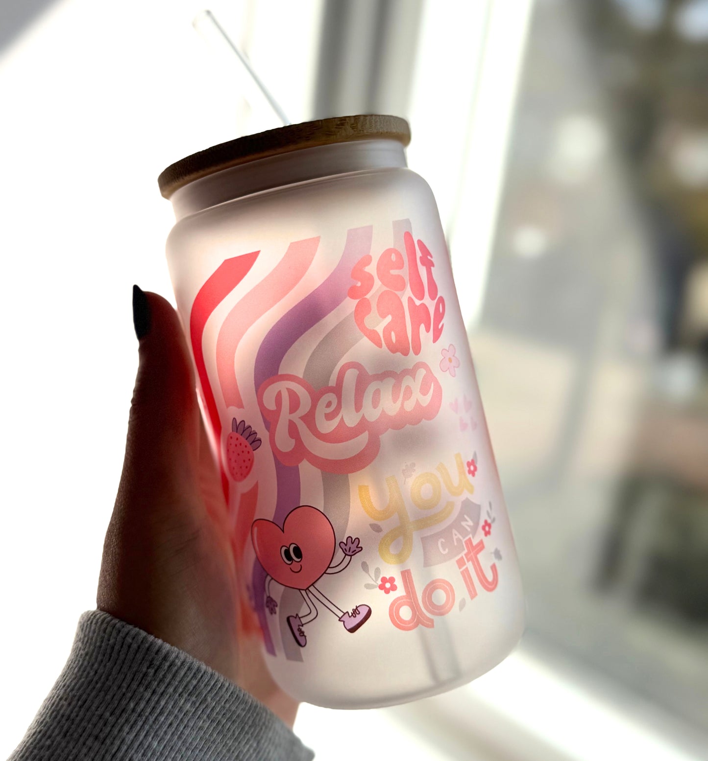 Drinkglas frosted | Selfcare