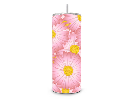 Drinkbeker met rietje| Sweet flower