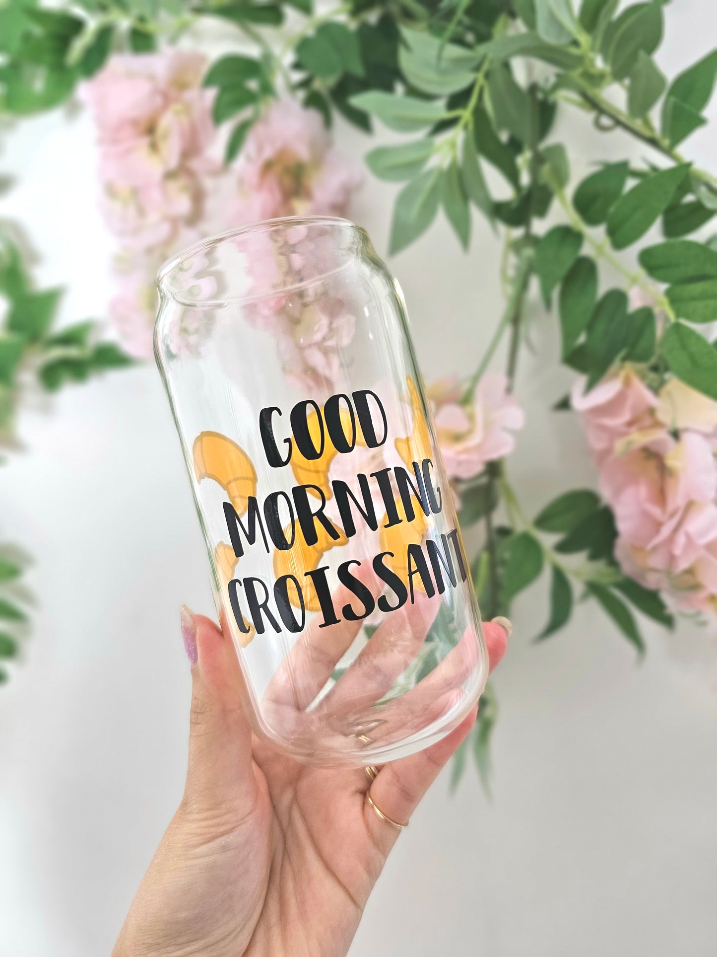 Drinkglas met rietje | Good morning