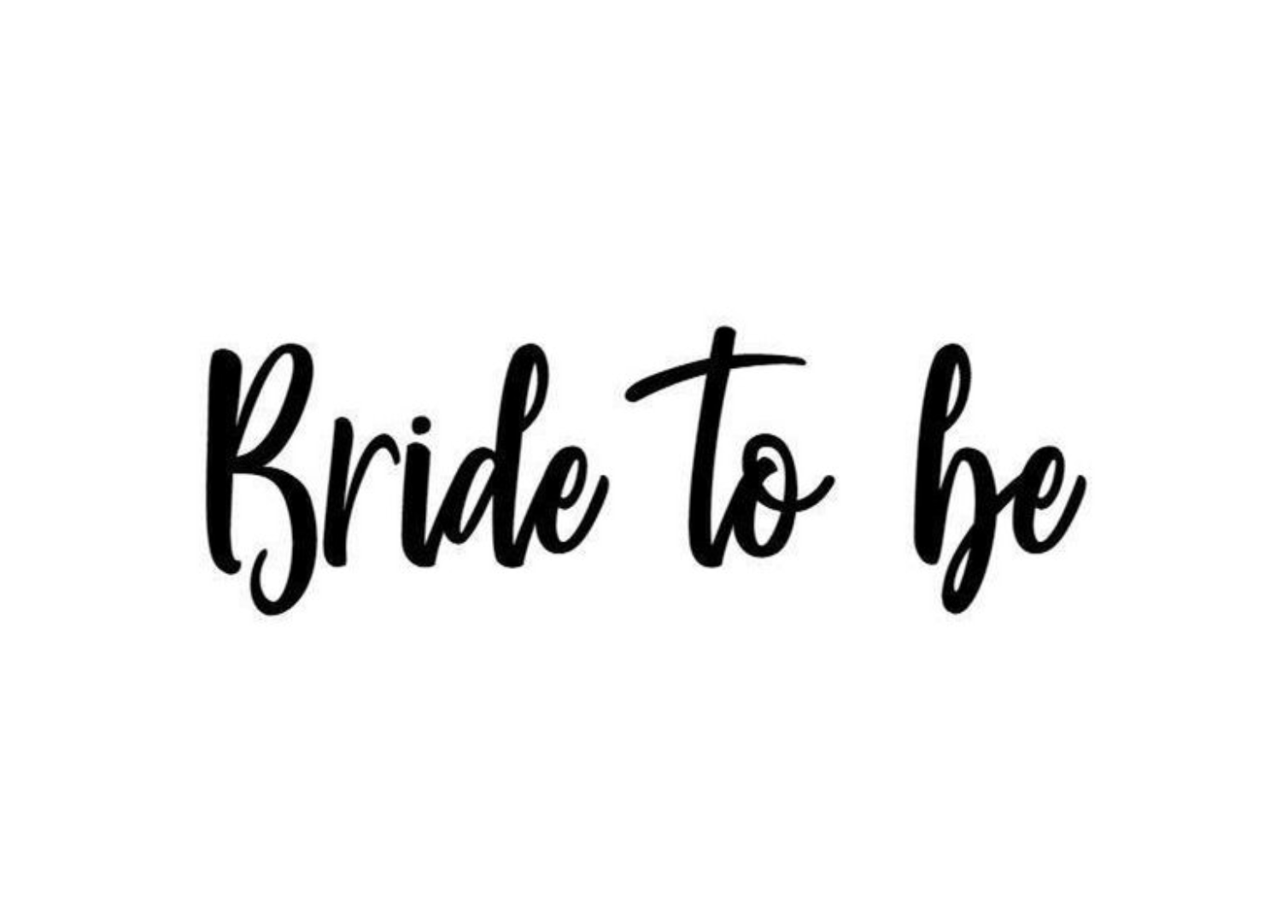 Bride to be strijkapplicatie