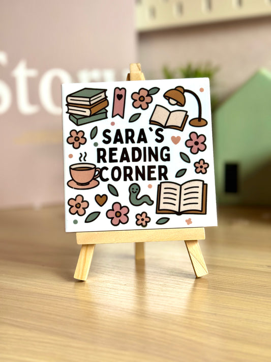 Tegeltje met tekst | Reading corner
