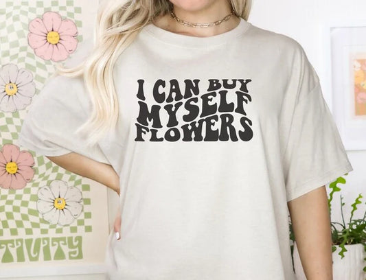 Strijkapplicatie |I can buy myself flowers