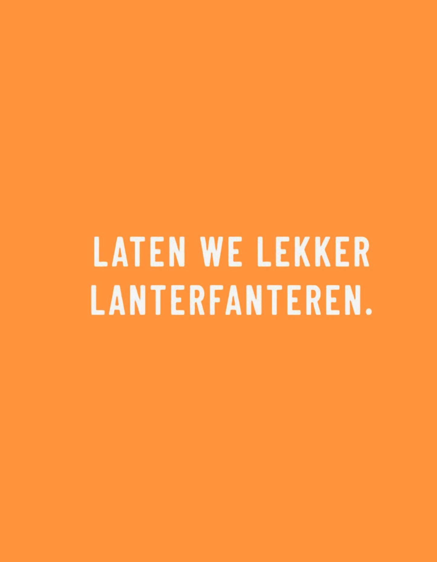 Lanterfanteren strijkapplicatie