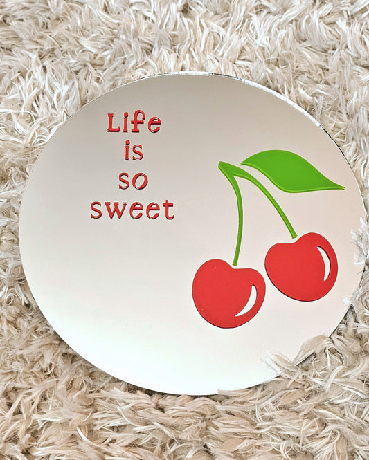 Decoratie spiegel | Life is so sweet