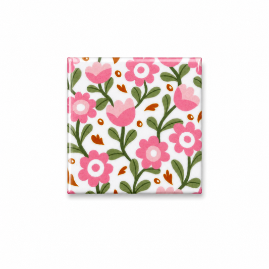Decoratie magneet kleurrijk design | Retro