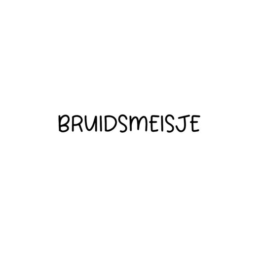 Strijkapplicatie bruidsmeisje