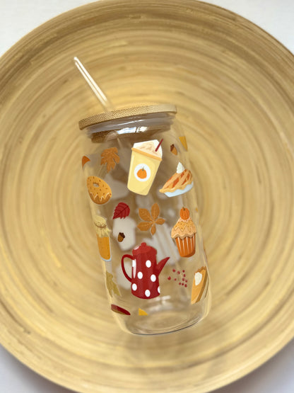 Drinkglas met rietje | Cozy season