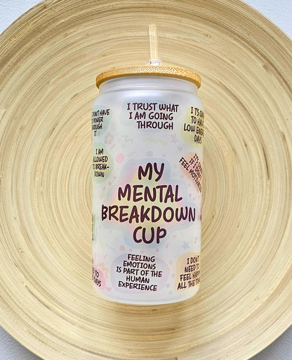 Drinkglas frosted | My mental breakdown