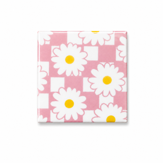 Decoratie magneet kleurrijk design | Daisy