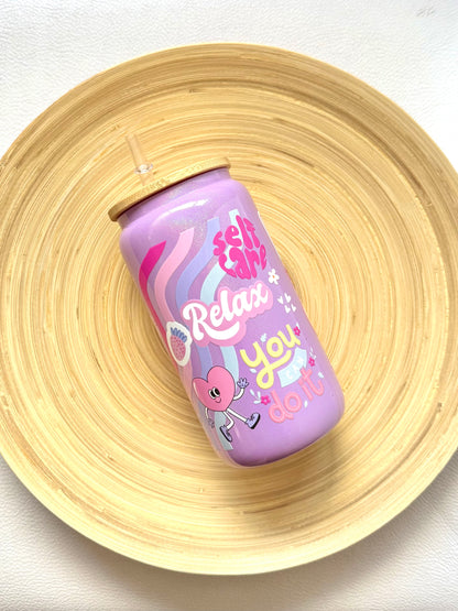 Drinkglas met rietje | Selfcare