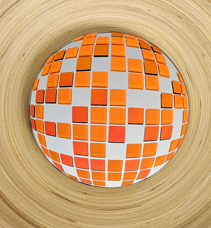 Decoratie spiegel | Discobal orange