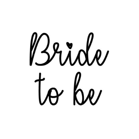 strijkapplicatie bride to be