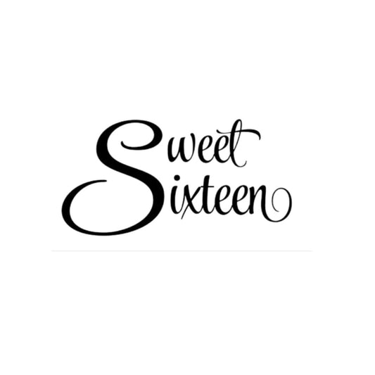 strijkapplicatie sweet sixteen