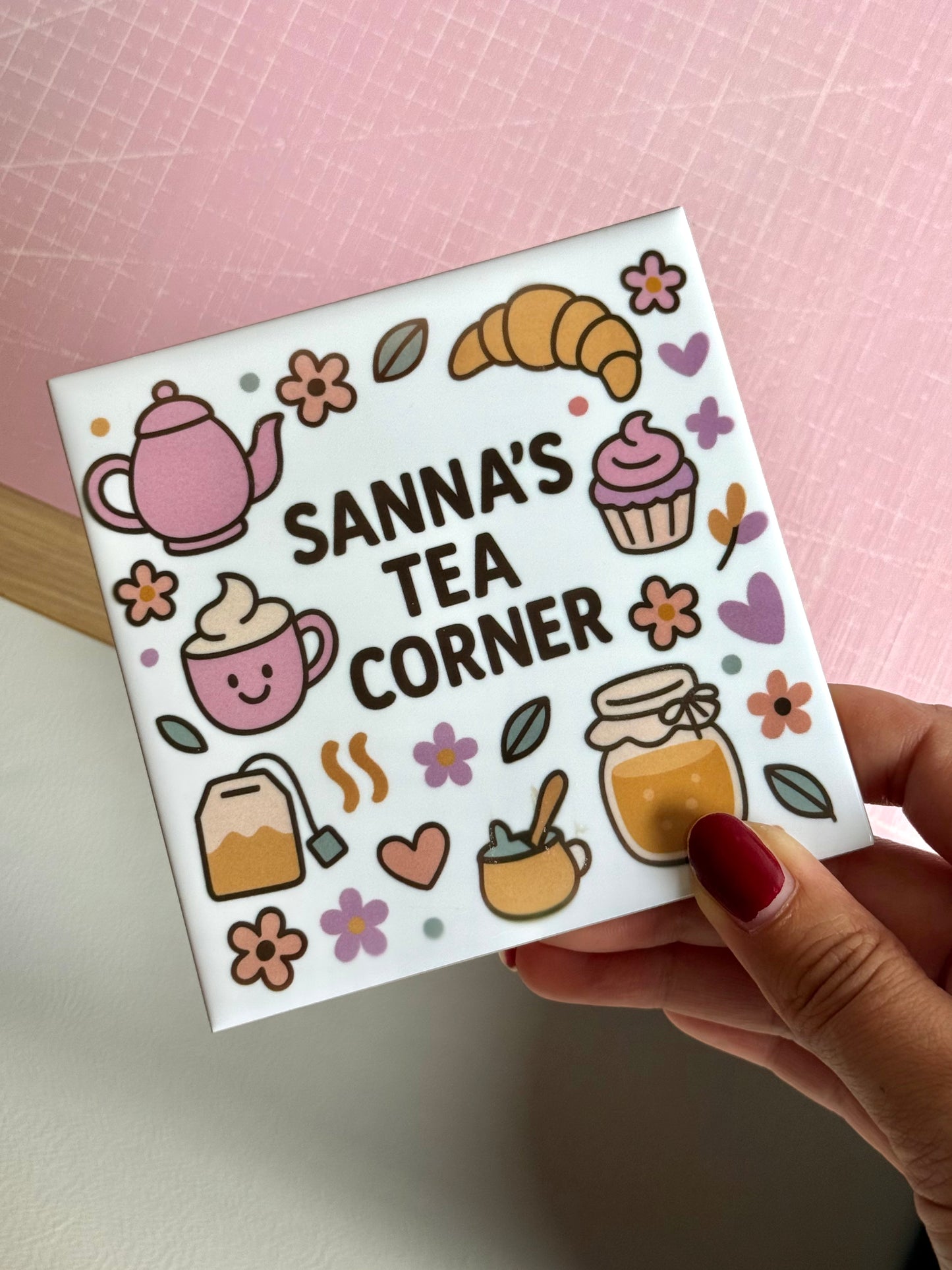 Tegeltje met tekst | Tea corner