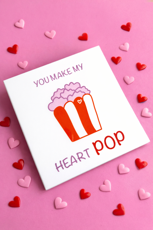 Tegeltje met tekst | You make my heart pop