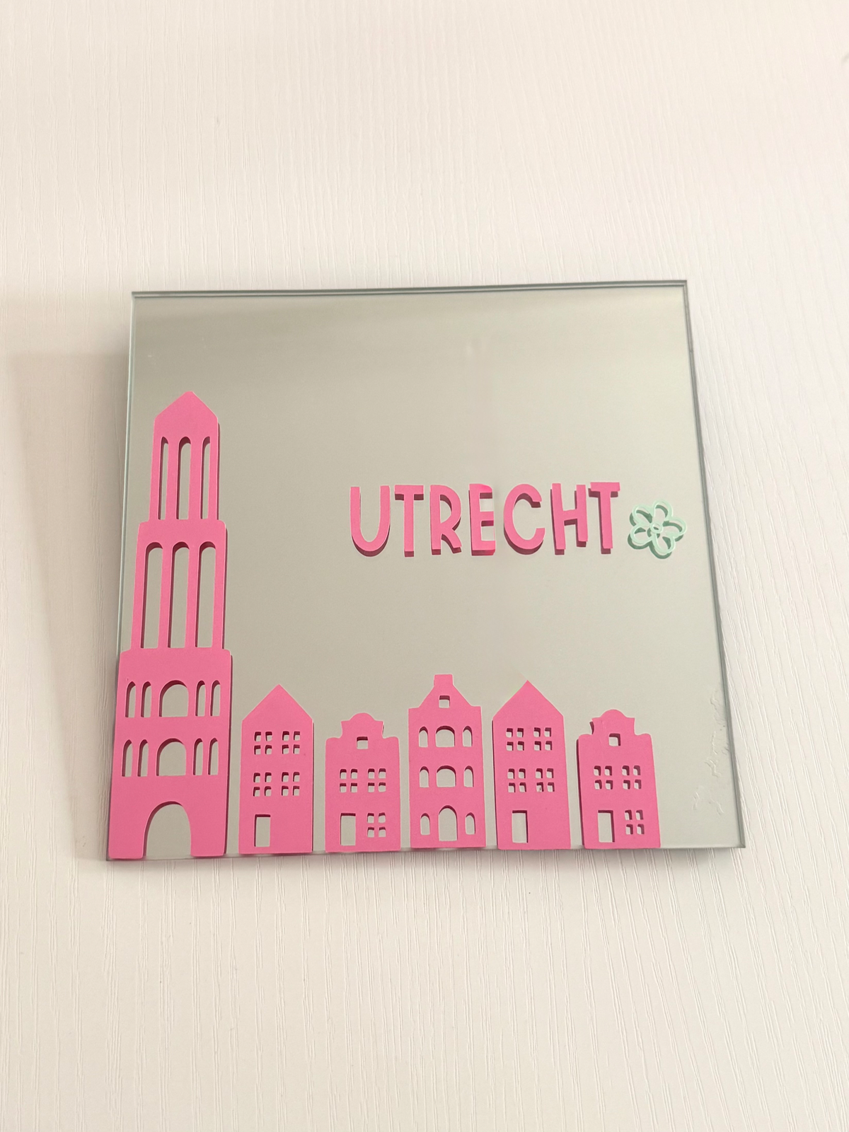 Decoratie spiegel met stadsdesign | Utrecht